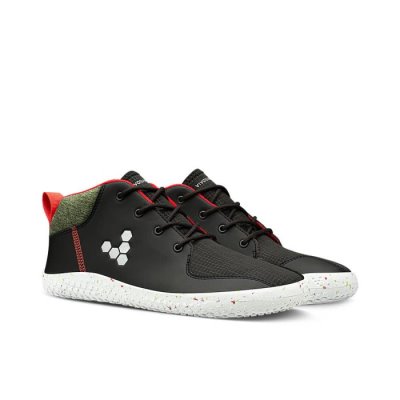 Vivobarefoot Primus Bootie Zimní - Junioři Tenisky Černé (JXC437208)